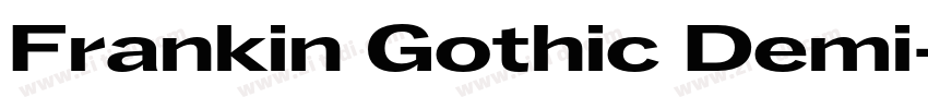 Frankin Gothic Demi字体转换